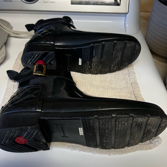 Hunter black quilted short rainboots - Picture 3 of 5